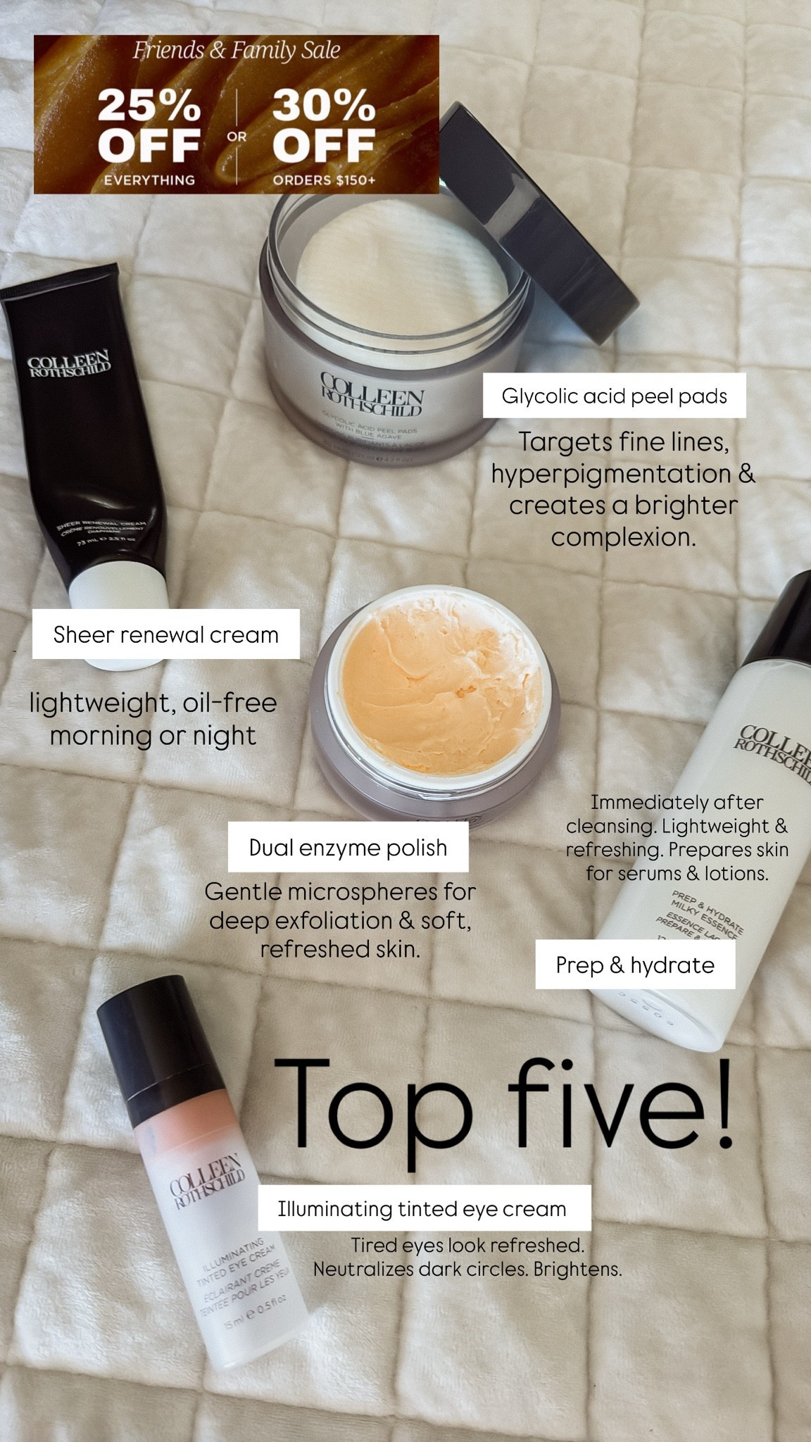 Don’t miss SALE!
Our favorite skincare. High quality products that work. 
After sale our code is always active: twopeas20 for 20% off

#LTKmomlife #LTKselfcare