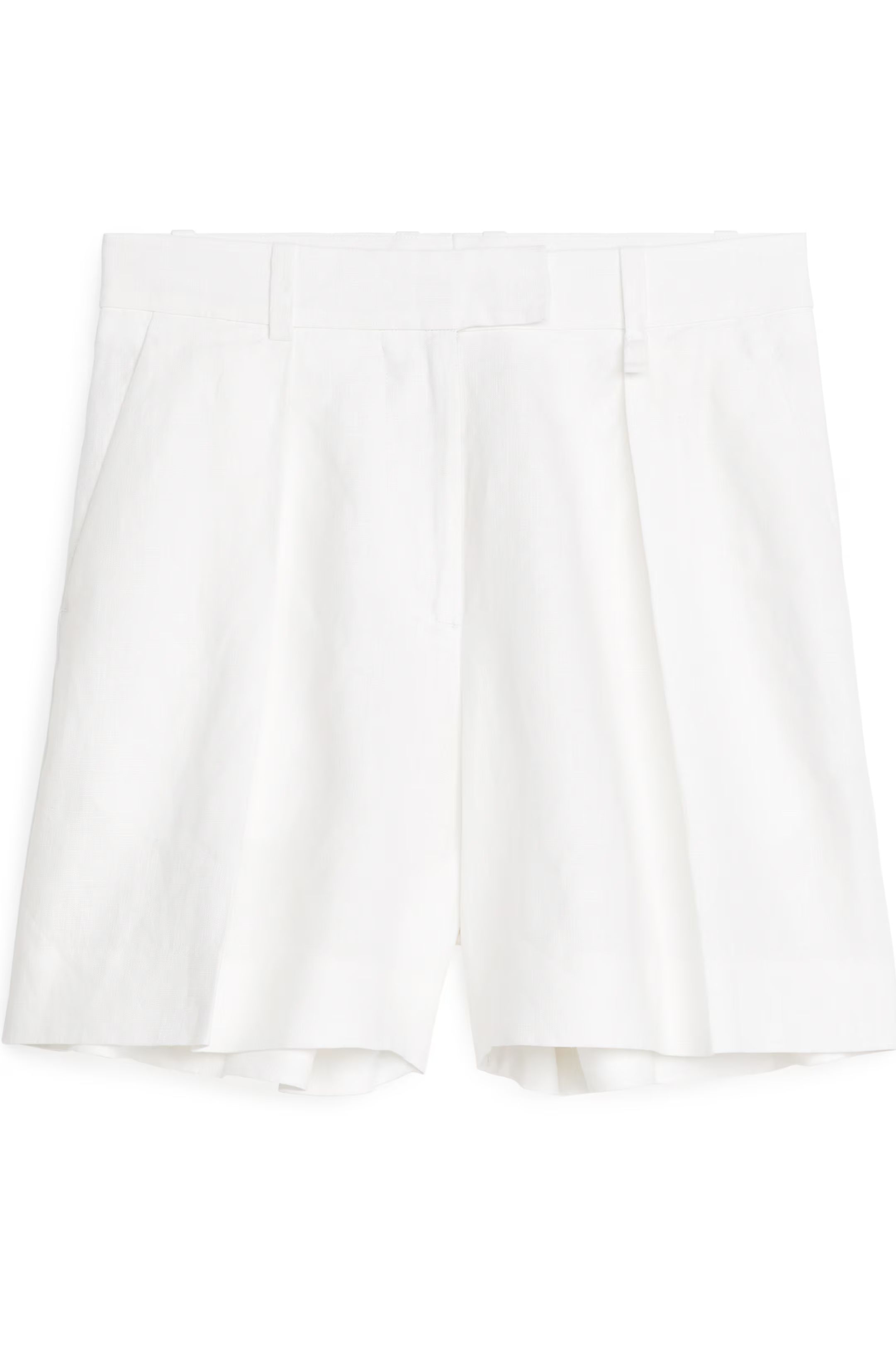 Leinenshorts mit hohem Bund | H&M (DE, AT, CH, NL, FI)