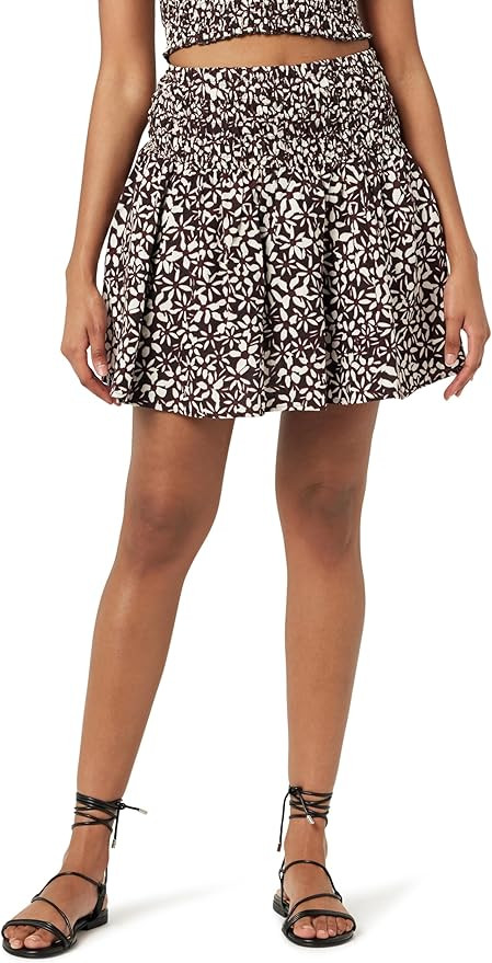 The Drop Women's Rosalia Smocked Waist Mini Skirt | Amazon (US)