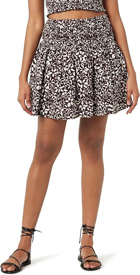 The Drop Women's Rosalia Smocked Waist Mini Skirt | Amazon (US)