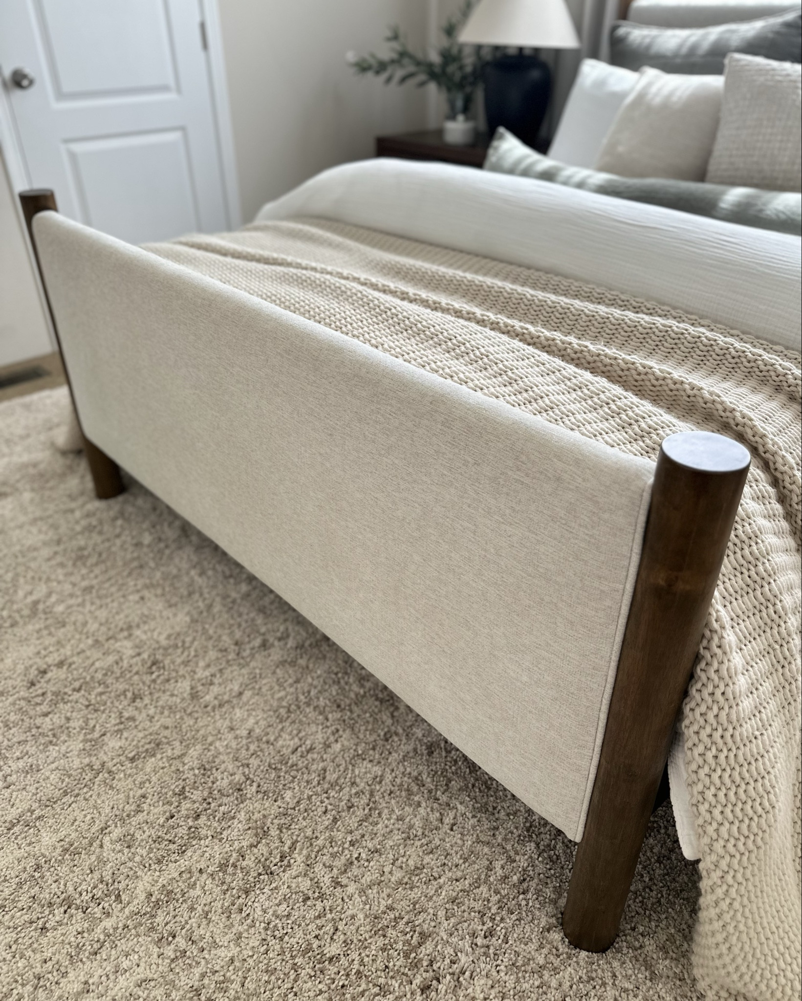 This bed is still a favorite! Designer look for less! We love it! Comes in different wood colors, sizes and fabrics.

Best beds, cabin beds, winter style bedroom, cozy bedrooms, bedroom ideas, queen beds, kind beds, master bedroomm

#LTKHome #LTKHoliday