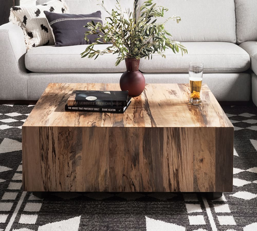 Terri Square Cube Coffee Table | Pottery Barn (US)