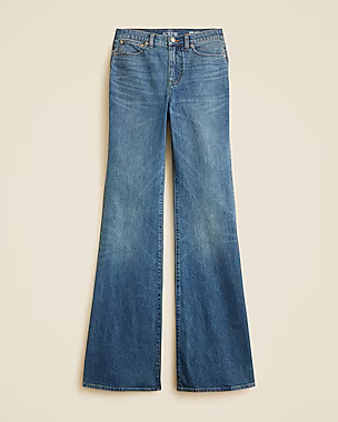 Petite vintage flare jean with flap pockets | J. Crew US