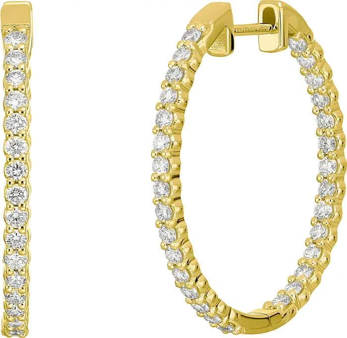 Bony Levy Audrey Diamond Hoop Earrings | Nordstrom | Nordstrom