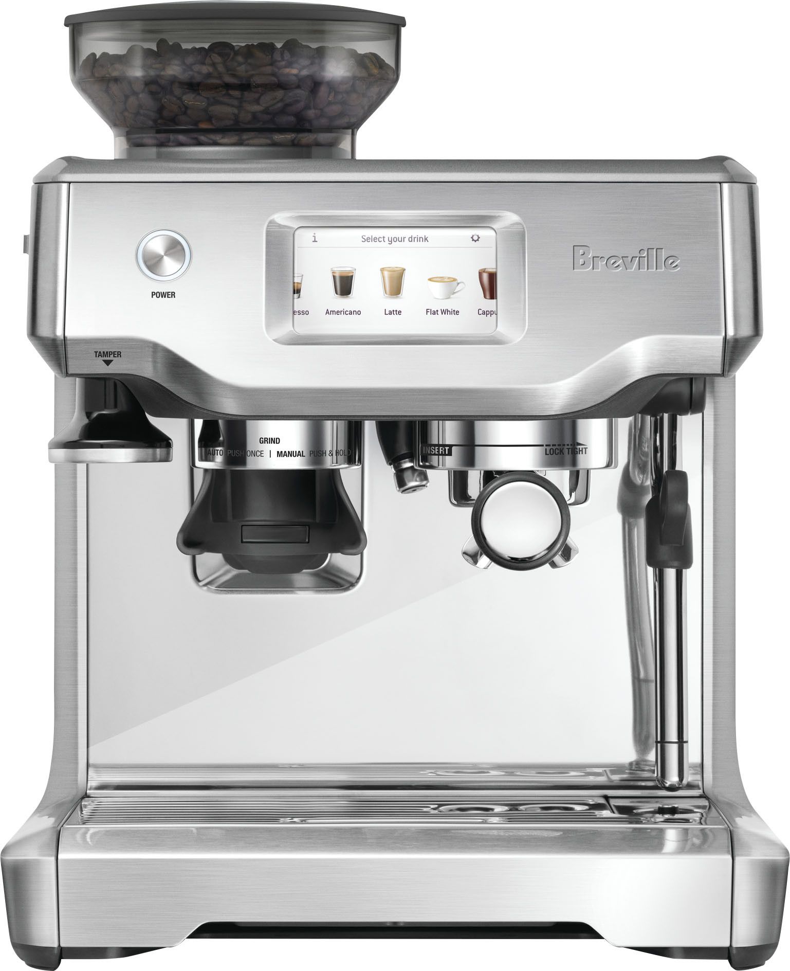 Breville the Barista Touch Espresso Machine with 9 bars of pressure, Milk Frother and integrated ... | Best Buy U.S.