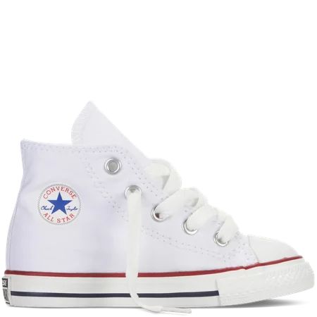 Converse Chuck Taylor All Star High Top Unisex/Infant shoe size Kid 10 Athletics 7J253 Optical White | Walmart (US)