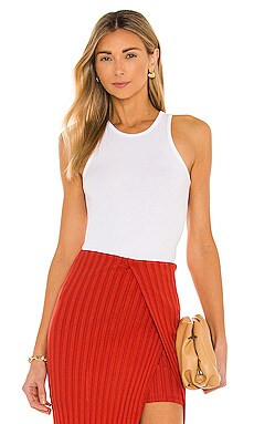 Rag & Bone The Essential Rib Tank in White from Revolve.com | Revolve Clothing (Global)