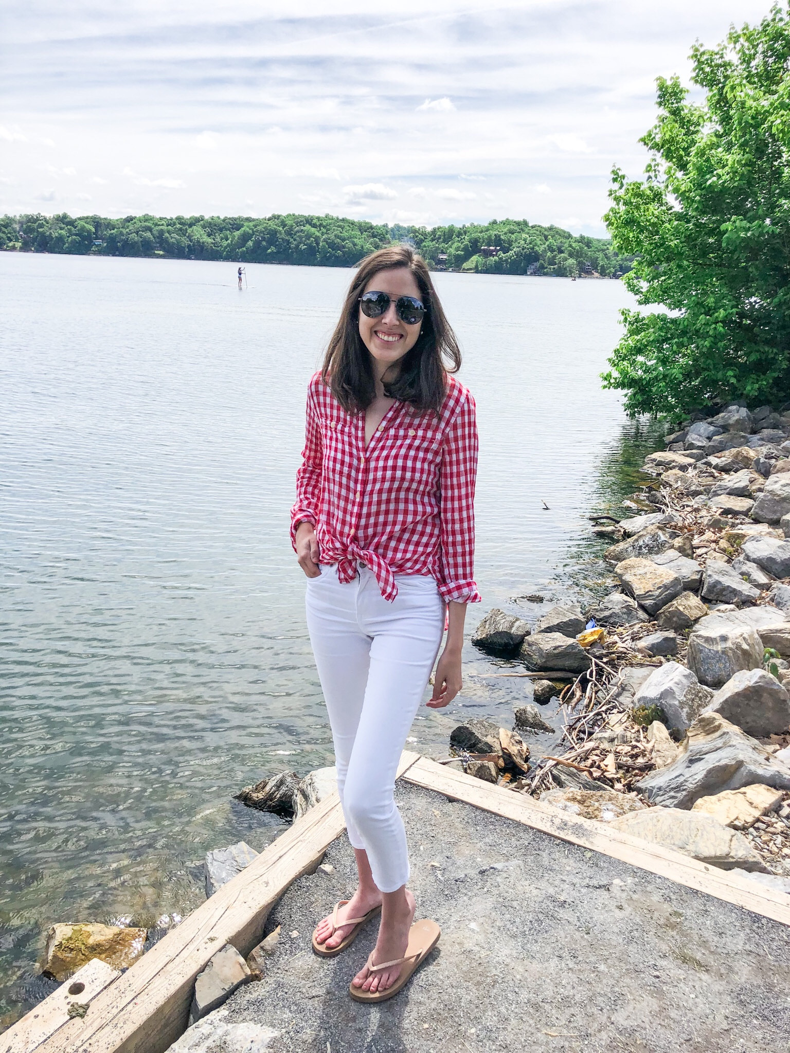 4th of July outfit ❤️ 

Gingham
Red outfit 
Summer outfit
July fourth 
Red white and blue 

#LTKSeasonal #LTKFind #LTKunder50