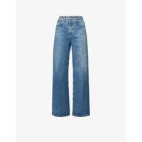 Deven high-rise wide-leg jeans | Selfridges