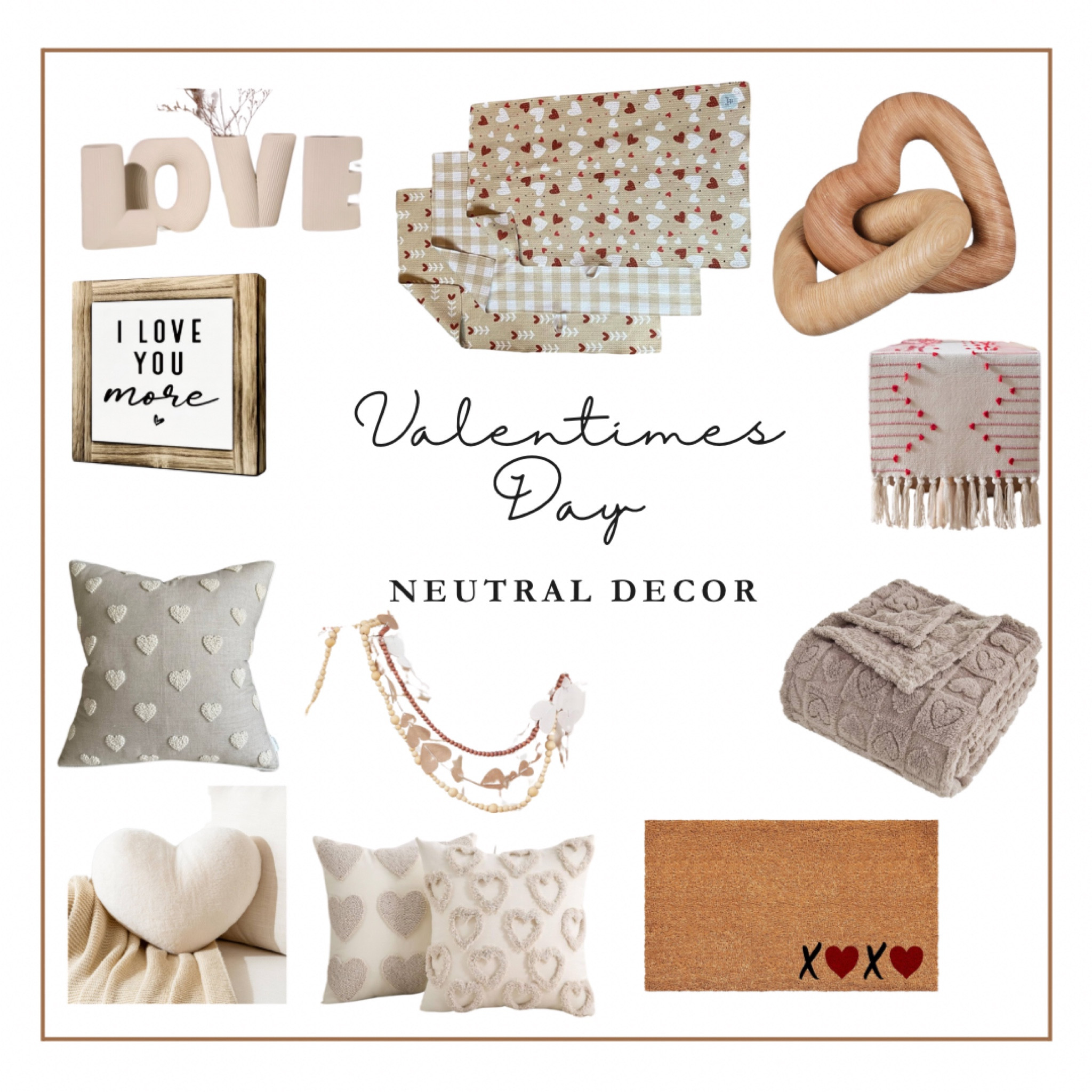 Want to fill your home with a little more love? Here are some cute aesthetic finds that will match your decor in any room to spread the love all around! 

#LTKSPREADTHELOVE
#LTKLoveYourHome
#LTKMostLovedHomeDecor

#LTKMostLoved #LTKGiftGuide #LTKHome