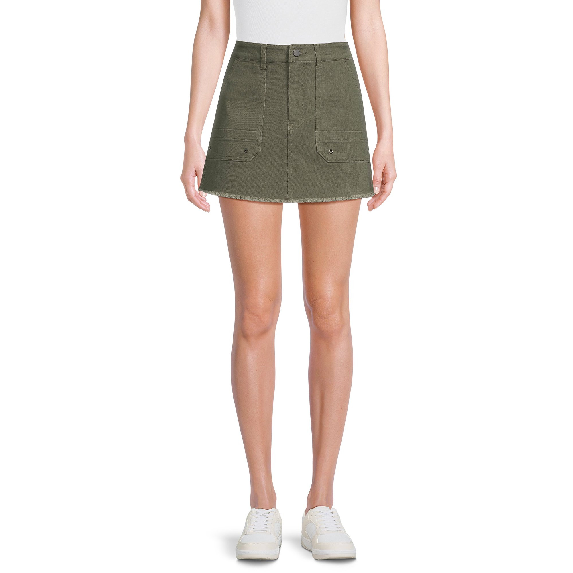 No Boundaries Juniors' Cargo Mini Skirt, Sizes XS-XXXL | Walmart (US)