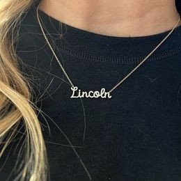 The Diamond Name Necklace 14K | leMel