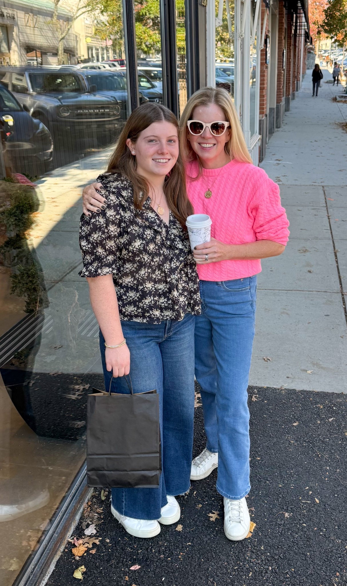 Mommy and me shopping date in Greenwich, CT👯 Love this pink sweater and love Blaine's floral top!!!

#LTKFamily #LTKHoliday #LTKSeasonal