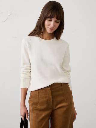 Perfectly Soft Crew-Neck Sweater | Banana Republic Factory