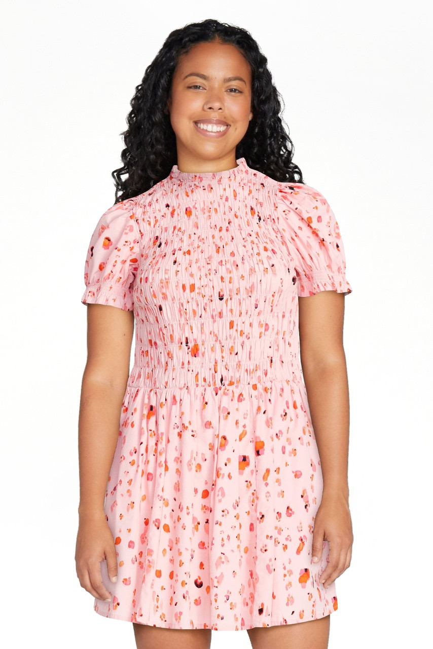Scoop Women’s and Women's Plus Smocked Floral Mini Dress, Sizes XS-4X | Walmart (US)