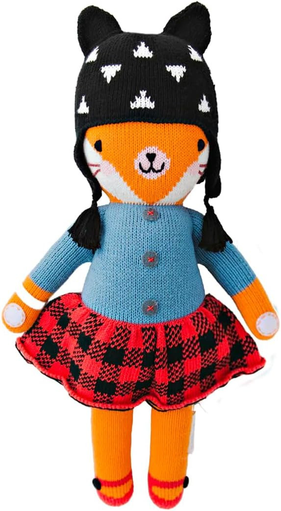 cuddle + kind Sadie The Fox Little 13" Hand-Knit Doll – 1 Doll = 10 Meals, Fair Trade, Heirloom... | Amazon (US)