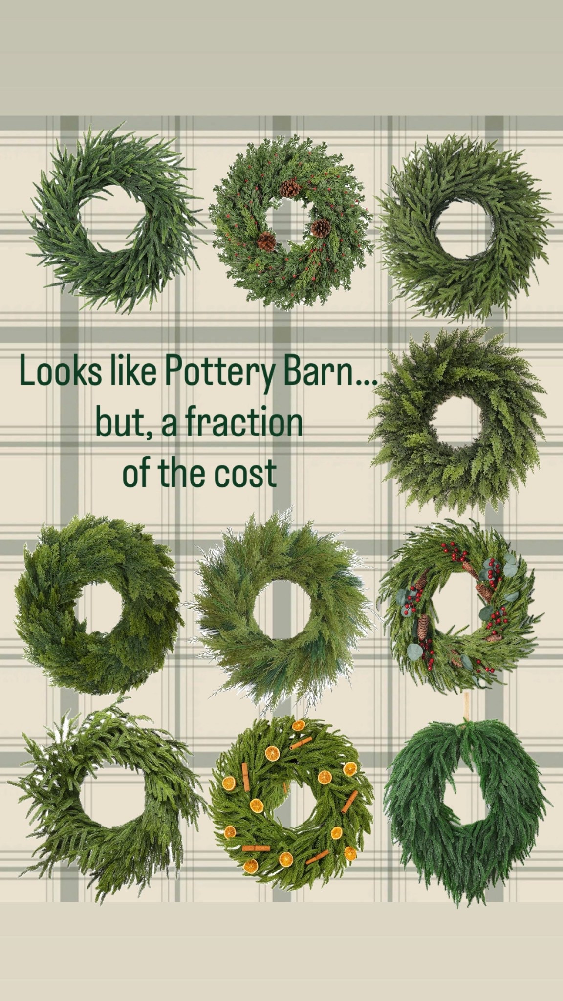 Real look wreaths that look like Pottery Barn, but are a fraction of the cost…

#LTKFindsUnder50 #LTKSeasonal #LTKHome