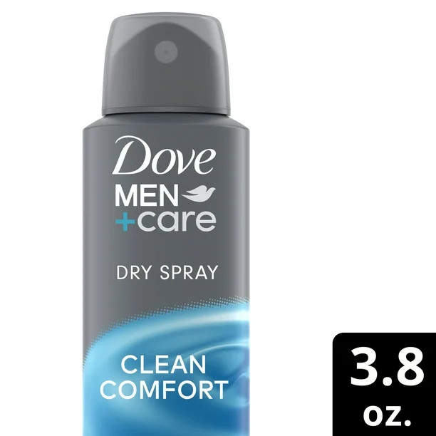 Dove Men+Care Clean Comfort 72H Dry Spray Antiperspirant Deodorant for Men, 3.8 oz | Walmart (US)