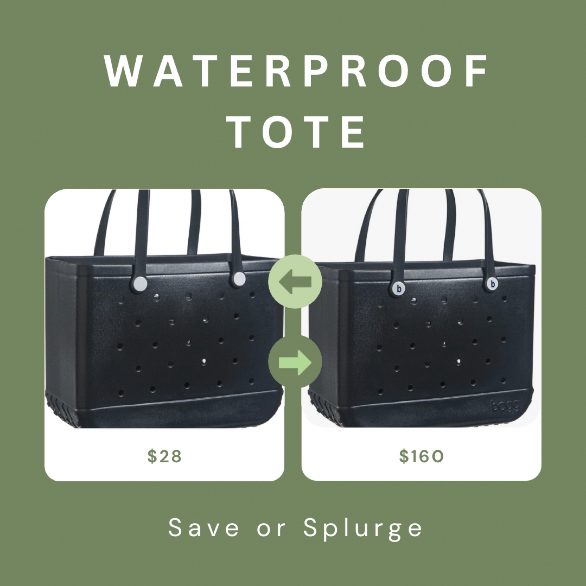Love the Bogg Bag look but don’t want to pay the Bogg Bag price? Well I found a perfect Amazon dupe for the fraction of the price! This bag is perfect for the upcoming pool, lake and beach days! 🌞

#boggbag
#boggbagdupe
#summer
#waterproof
#tote 
#mom
#saveorsplurge 
#poolnecessities 
#beachmusthave 
#lakemusthave
#poolmusthave

#LTKkids #LTKfamily #LTKswim