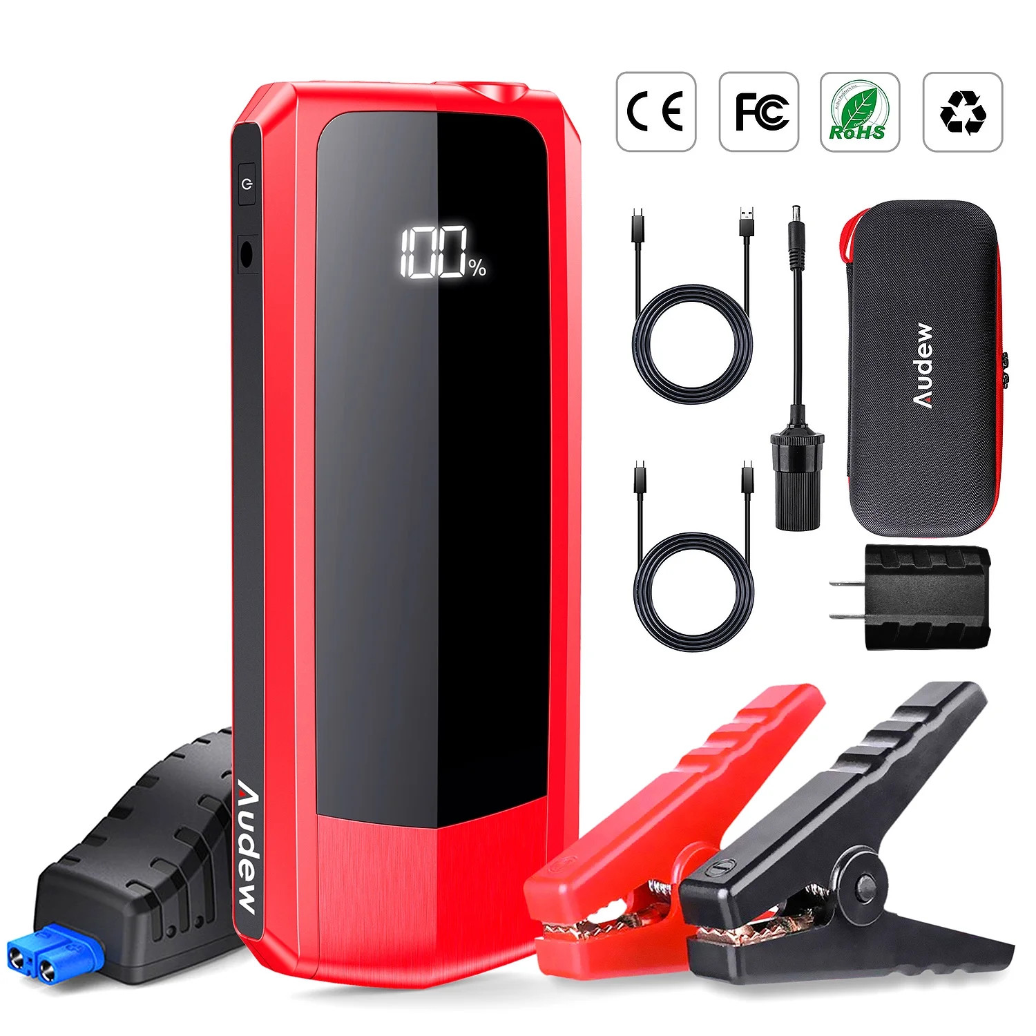 Audew Jump Starter, Car Auto Battery Jump Starter Portable 2000A Charger 20000mAh Ep155 | Walmart (US)