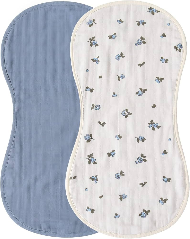 LifeTree Baby Organic Burp Cloths, 100% Organic Cotton Muslin Burping Cloth, Large Baby Washcloth... | Amazon (US)