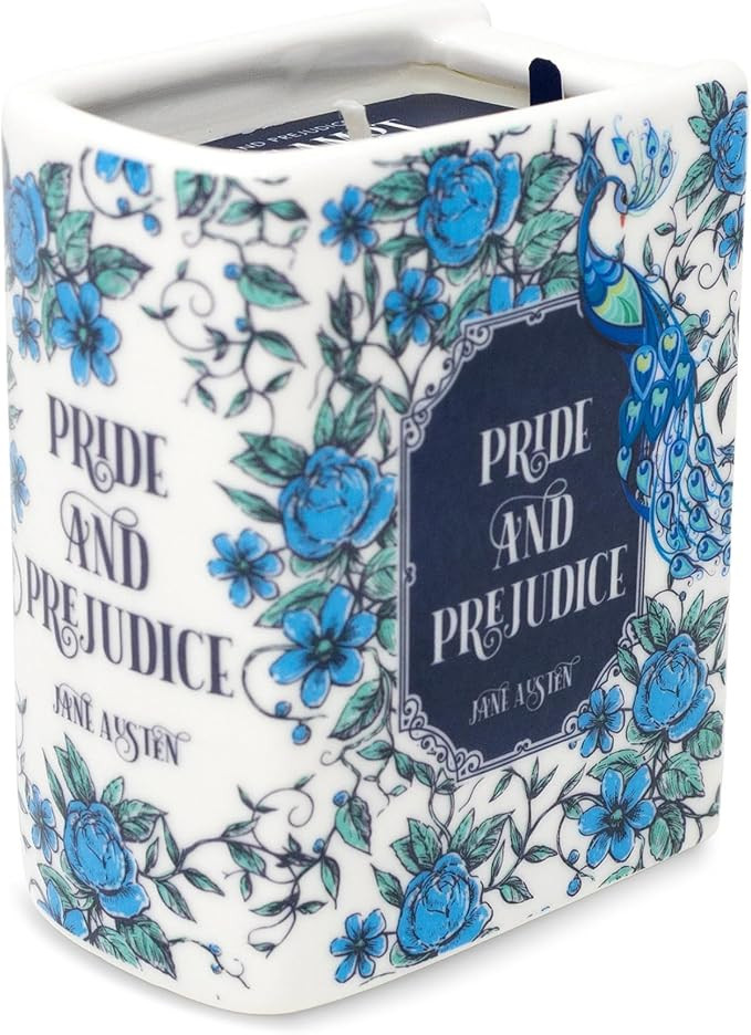 Steel Mill & Co. Ceramic Book Shaped, Pride and Prejudice | Novelty Shaped Scented Candle, 5 oz C... | Amazon (US)