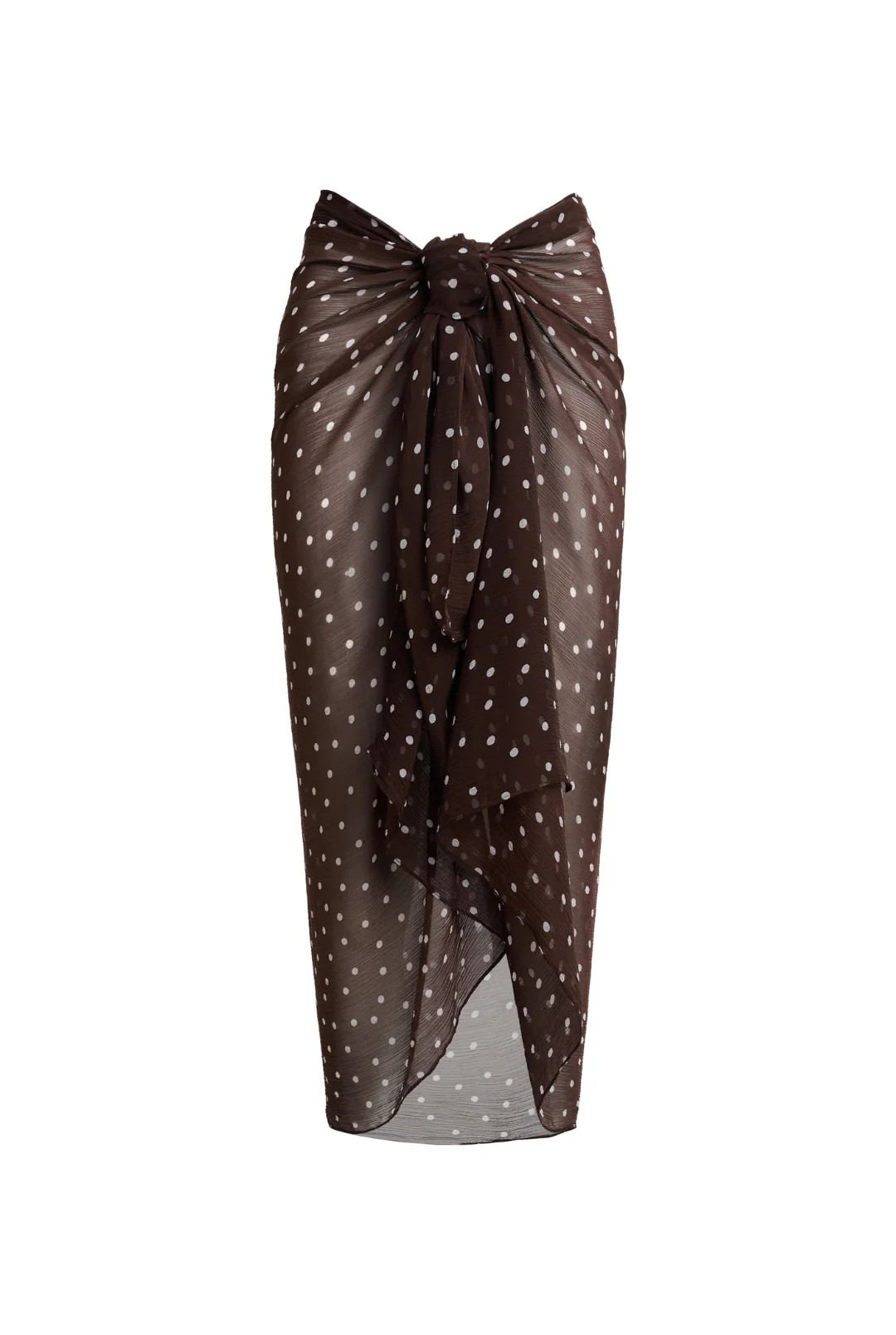 Santorini Sarong - Espresso/Ivory Polka Dot | Away That Day