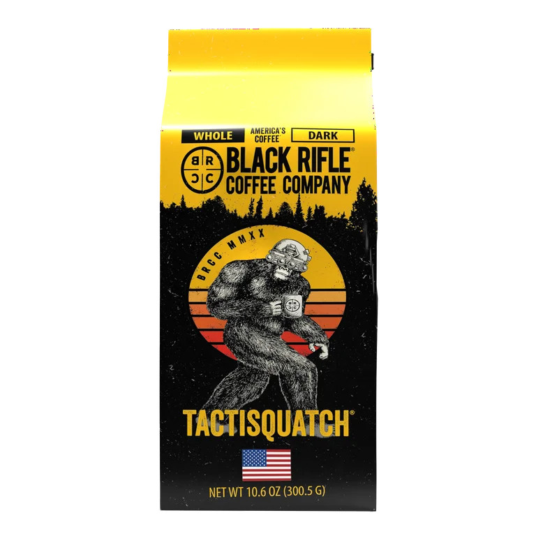 Black Rifle Coffee Tactisquatch, Dark Roast, Whole Bean Coffee, 10.6oz | Walmart (US)
