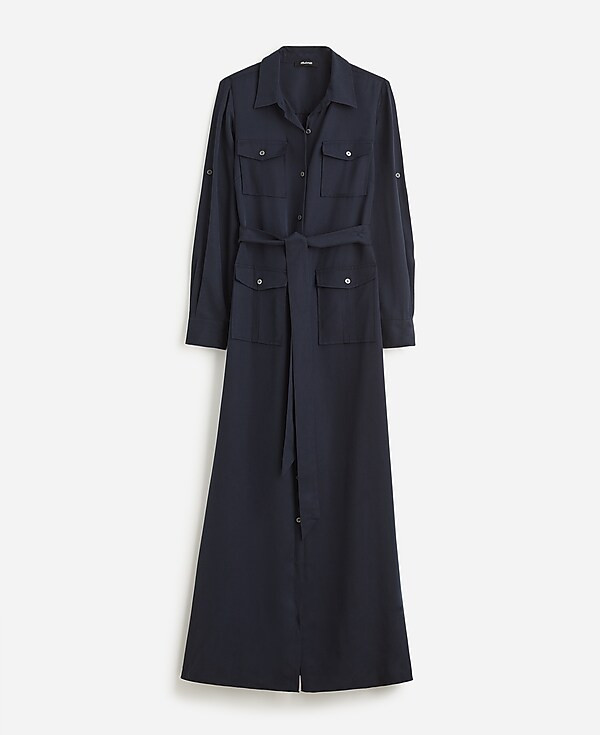 Utility Tie-Waist Maxi Shirtdress | Madewell | Madewell