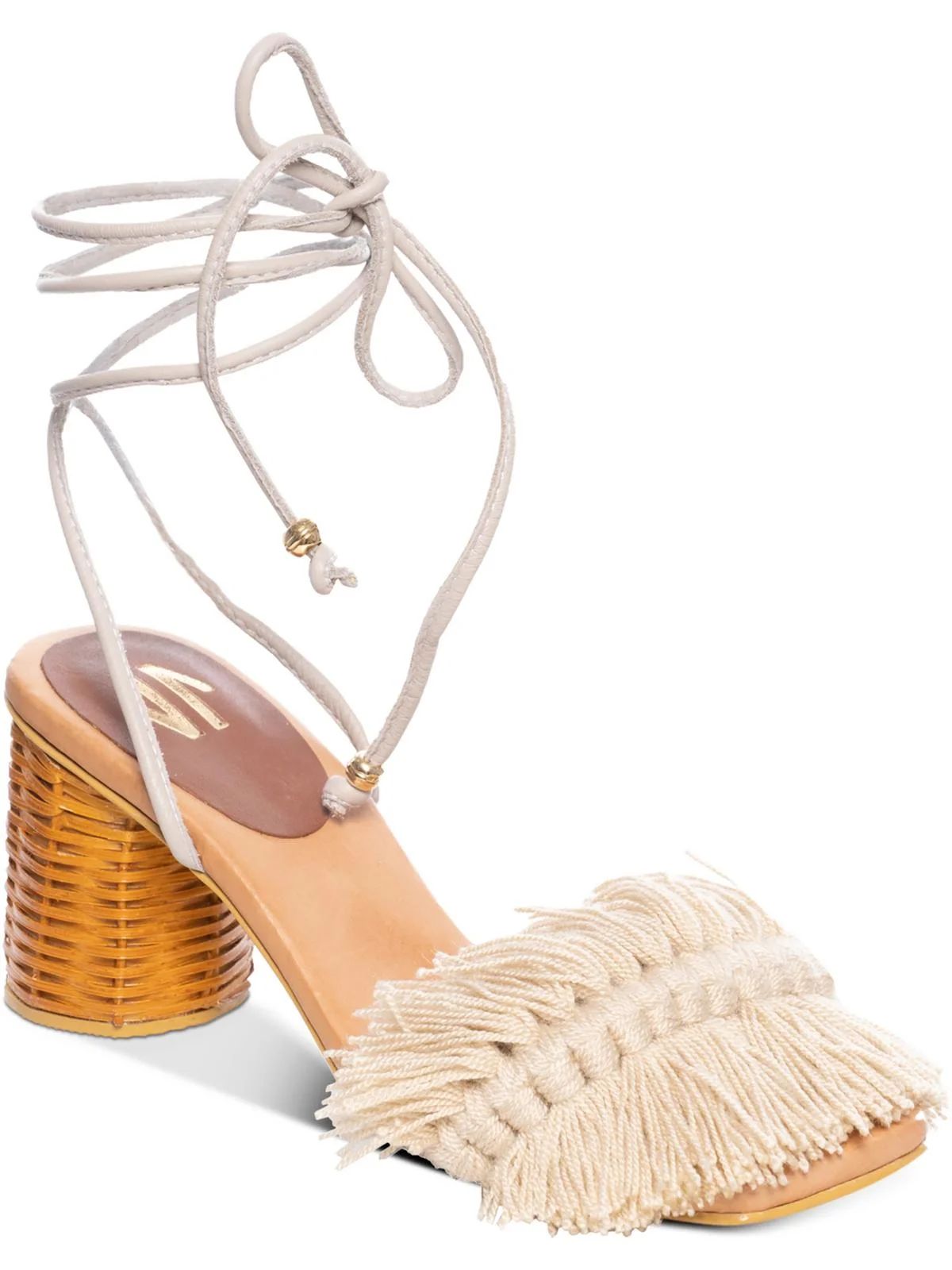 Silvia Cobos Womens Canasto Fringe Leather Dressy Heels | Walmart (US)