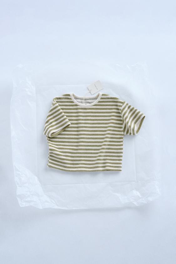 TIMELESZ - STRIPED TERRY T-SHIRT | Zara US