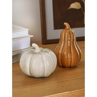 The Very Collection Set Of 2 Ceramic Shaped Pumpkins | Very (UK)