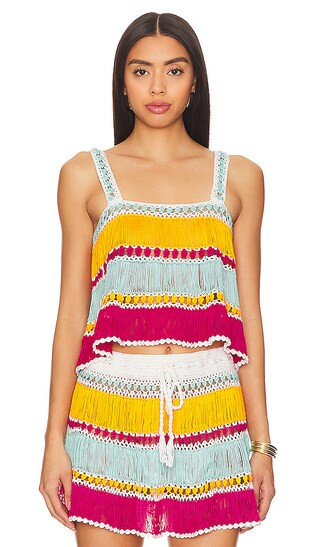 Crochet Tank Top in Multi | Revolve Clothing (Global)