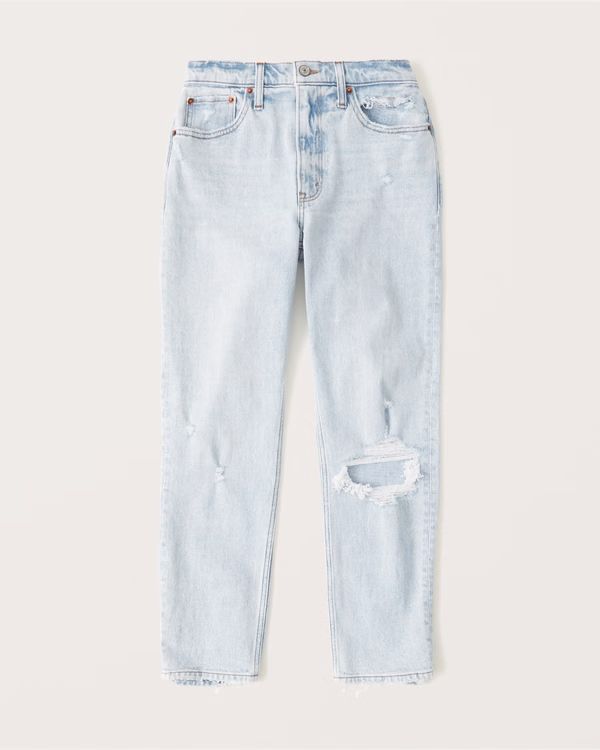 Women's Curve Love High Rise Mom Jean | Women's Bottoms | Abercrombie.com | Abercrombie & Fitch (US)