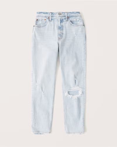 Women's Curve Love High Rise Mom Jeans | Women's Up to 25% Off Select Styles | Abercrombie.com | Abercrombie & Fitch (US)