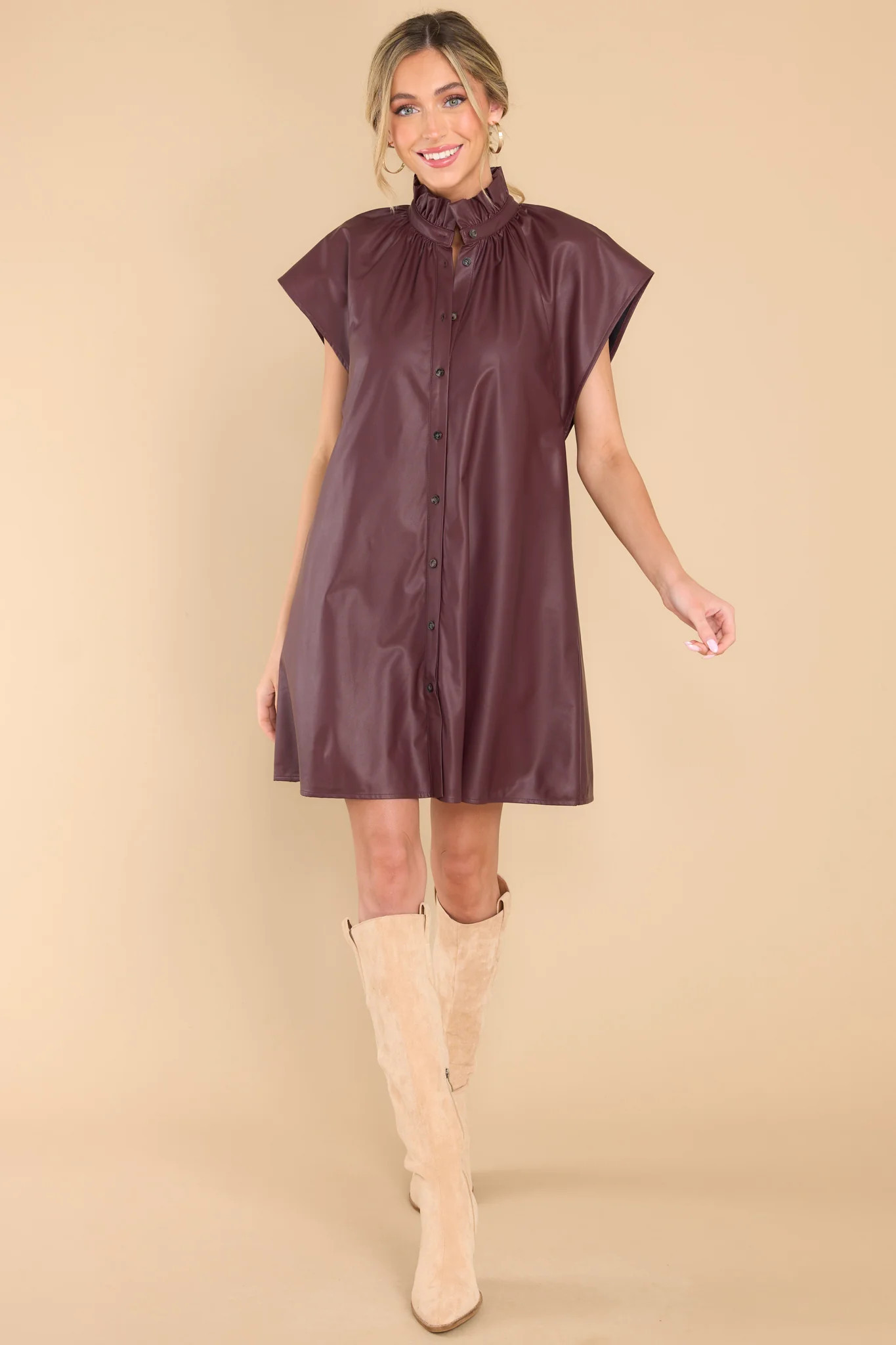 Wilhelmina Wine Dress | Red Dress 