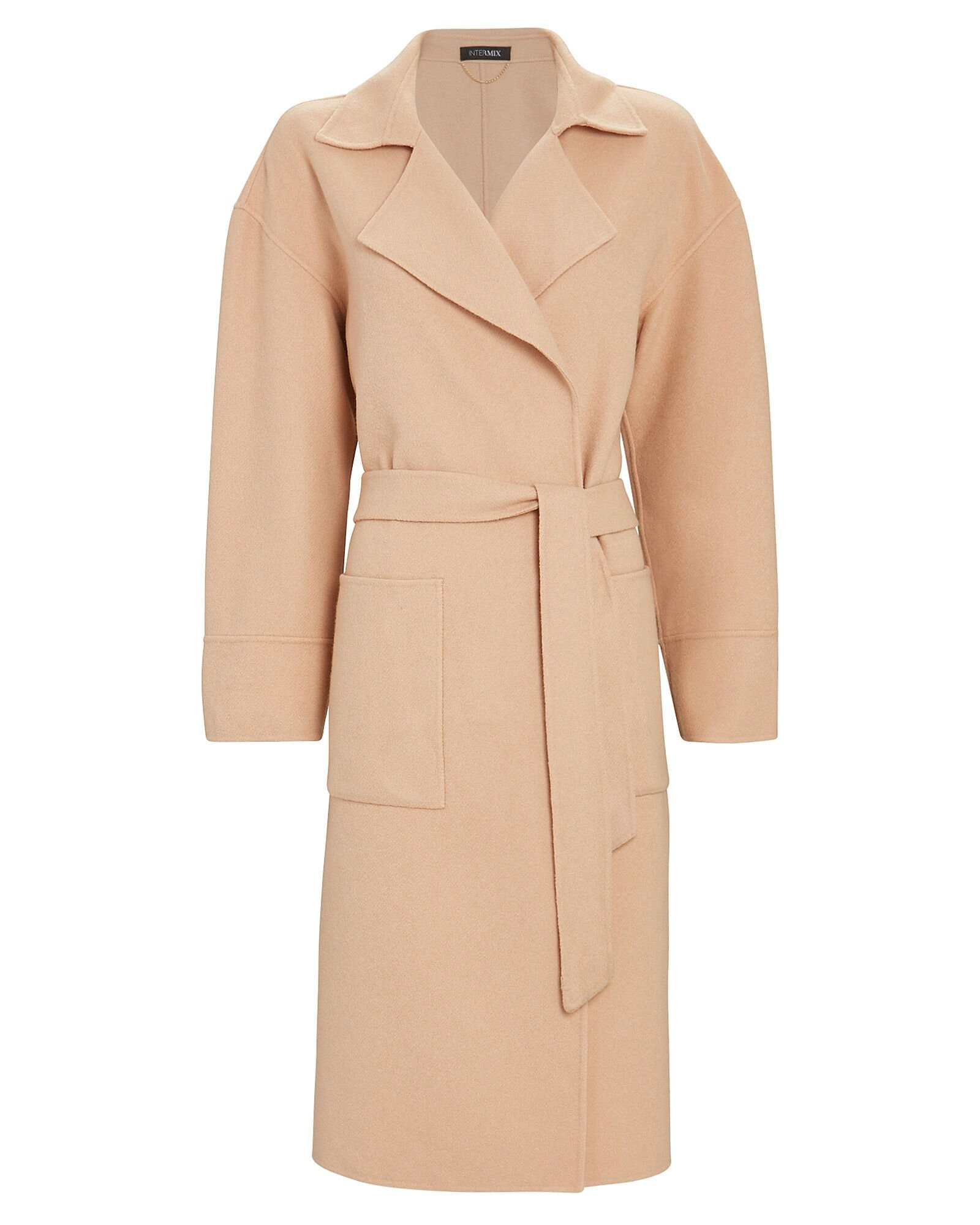 Janette Wool-Blend Wrap Coat | INTERMIX
