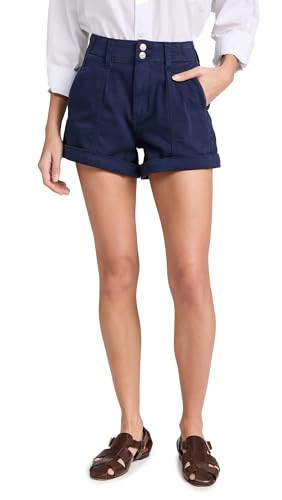 PAIGE Women's Brooklyn Shorts, Vintage Cosmic Navy, Blue, 28 | Amazon (US)