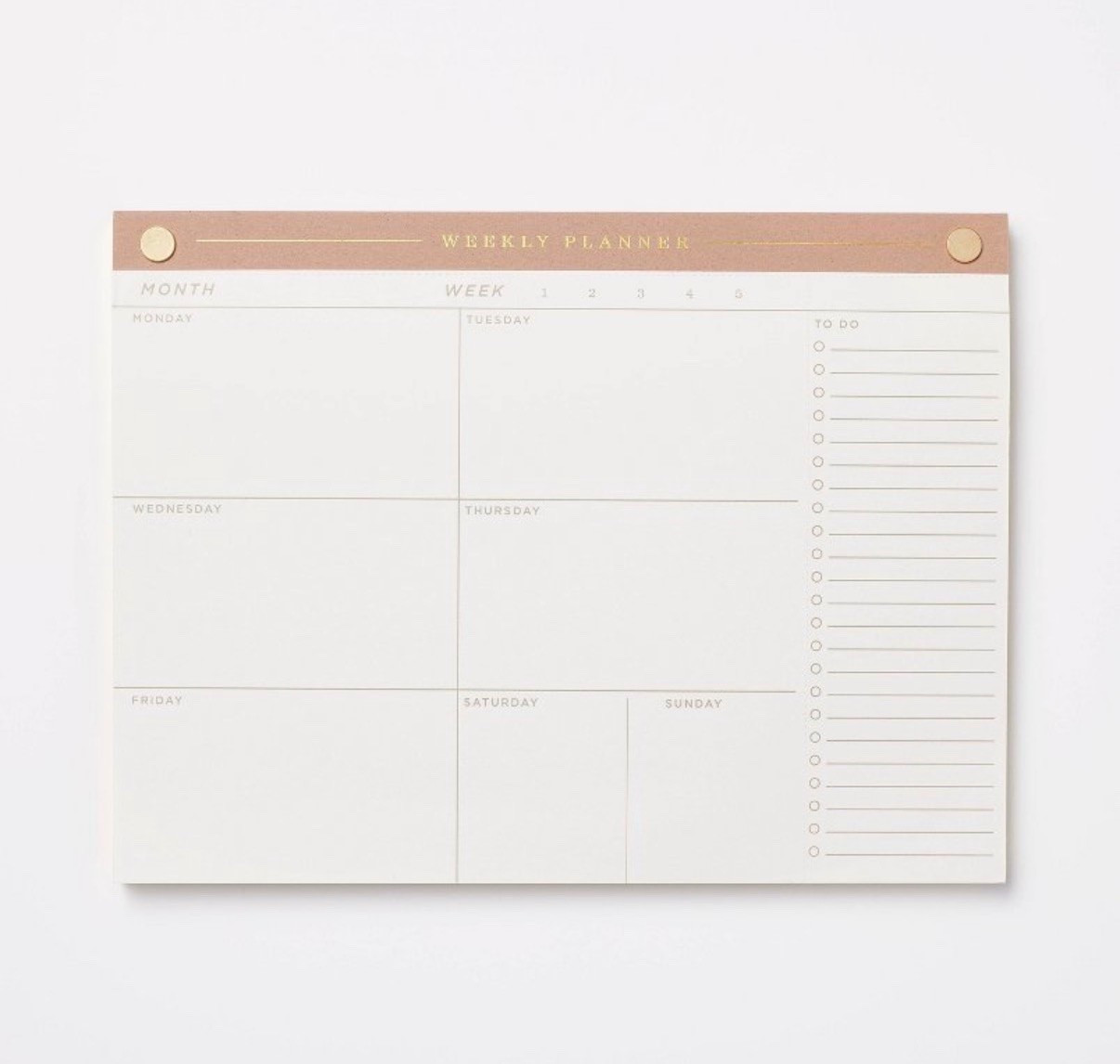 52 Page Special Rule Weekly Tear Off Planner 10" x 7.5" Mauve - Threshold™:
Journal, Notebook, Office Supplies, Stationery

Target sale