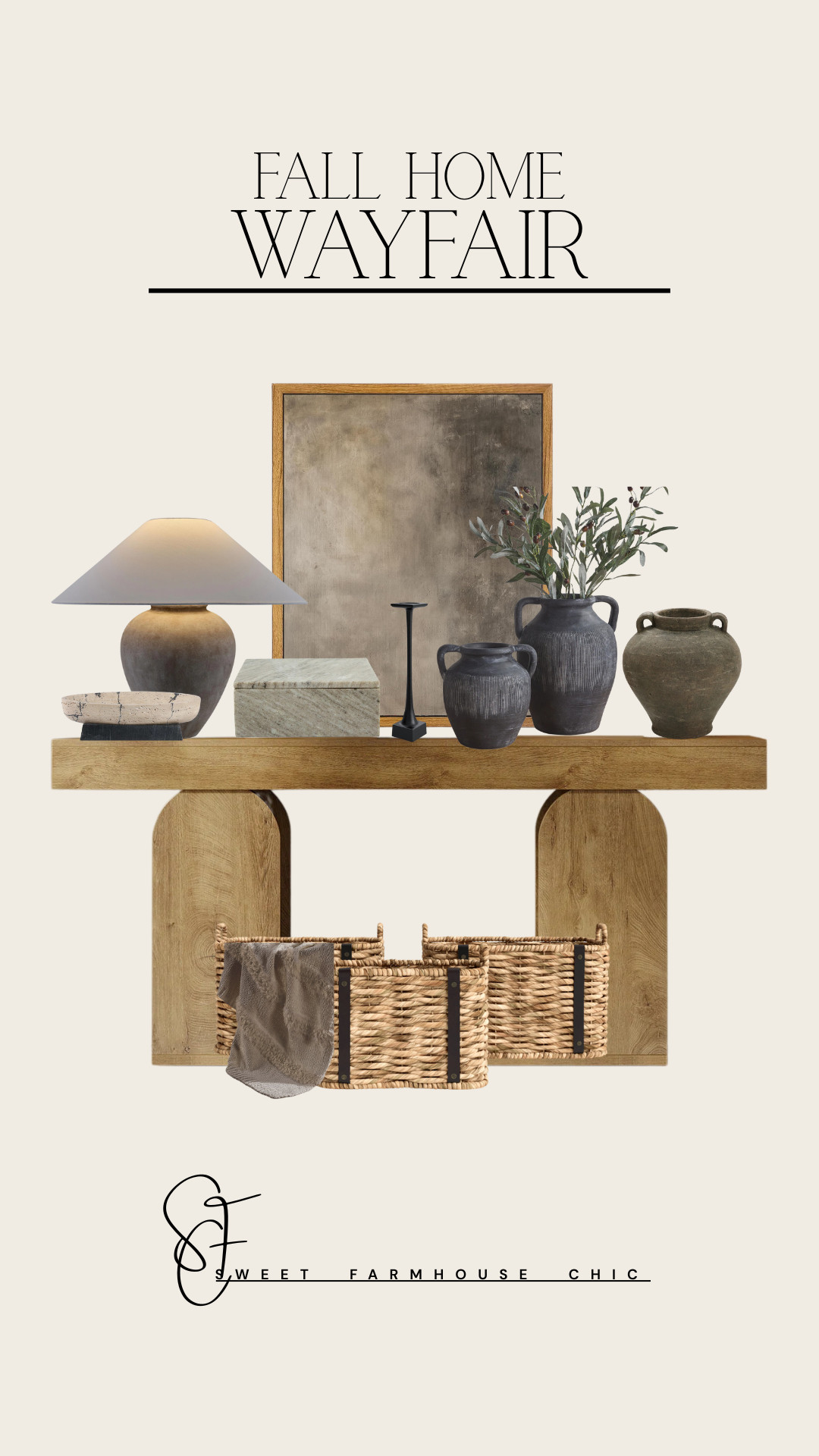 Wayfair Fall Home 

// Fall, Fall 2025, Fall Home, Fall Home Decor,  Wayfair, Wayfair Sale, Wayfair Living Room, Home Decor, Home Decor Living Room, Fall Living Room, Entryway, Entryway Decor, Entryway Table Decor, Living Room Decor, Living Room Inspo, Vase, Artificial Plant, Vintage Vase, Flower Vase, Pots, Table Lamp, Lampshade, Wayfair Wall Art, Wall Art, Wall Art, Wall Art Decor, Decorative Box, Candle Holder, Candle Stick Holder, Console Table, Console Table Decor, Decorative Tray, Decorative Box, Baskets 

 

#LTKSeasonal #LTKHome #LTKautumn