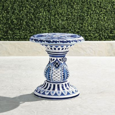 Perissa Handpainted Umbrella Table | Frontgate