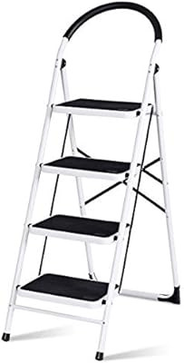 Giantex 4 Step Ladder, Folding Step Stool with Anti-Slip Pedal Platform, Metal Frame, Rubber Hand... | Amazon (US)