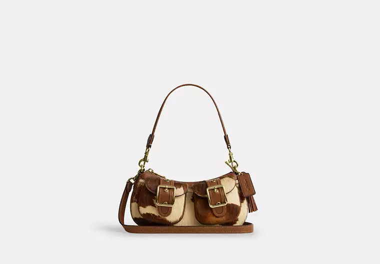 Ashton Shoulder Bag In Haircalf With Cow Print | Bags | Coach | COACH® | Coach (US)