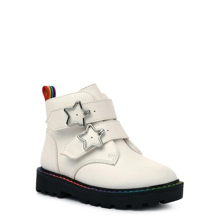Wonder Nation Toddler Girls Star Buckle Boot, Sizes 7-12 - Walmart.com | Walmart (US)