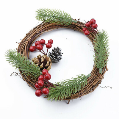 DIY Hanging Wreath Rattan Wreath Ring Hoop Crafts Xmas Wedding Home Garden Decor | eBay AU