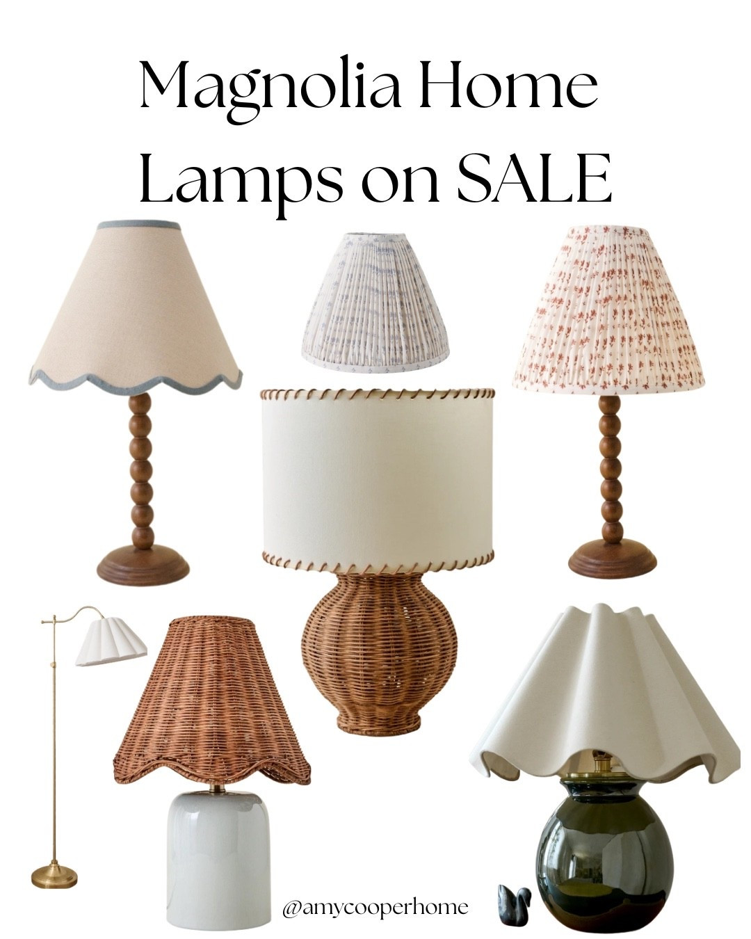 A few Magnolia Home lighting pieces I’m loving lately ✨
The easiest way to make a home feel warm, layered, and cozy is with beautiful lighting… and these lamps are all currently on sale 🤍 Linking my favorites in LTK! 
Oh… and did ￼I mention that you can select your own shade on many of these🤍✨🤍

#lamps #magnoliahome #collectedhome

#LTKHome #LTKSaleAlert #LTKvlog