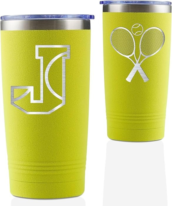 Onebttl Personalized Tennis Gifts for Women, Tennis Lovers, Men, 20oz Stainless Steel Tumbler for... | Amazon (US)