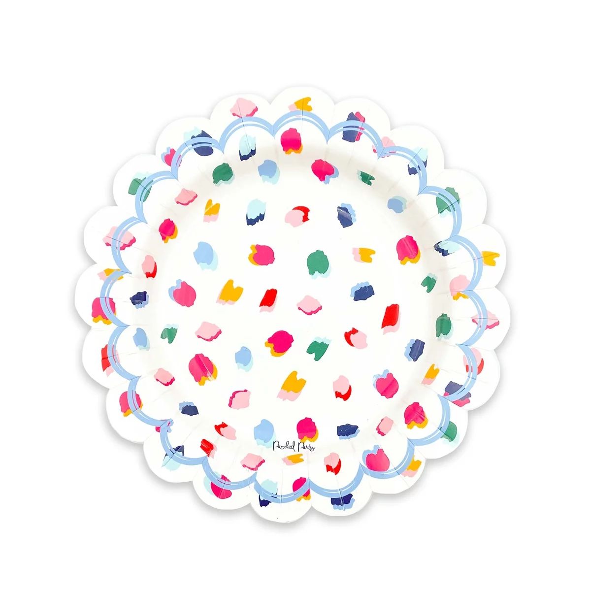 Packed Party 8 IN. Multi-colored Leopard Dots Disposable Paper Plates, 10 CT. - Walmart.com | Walmart (US)