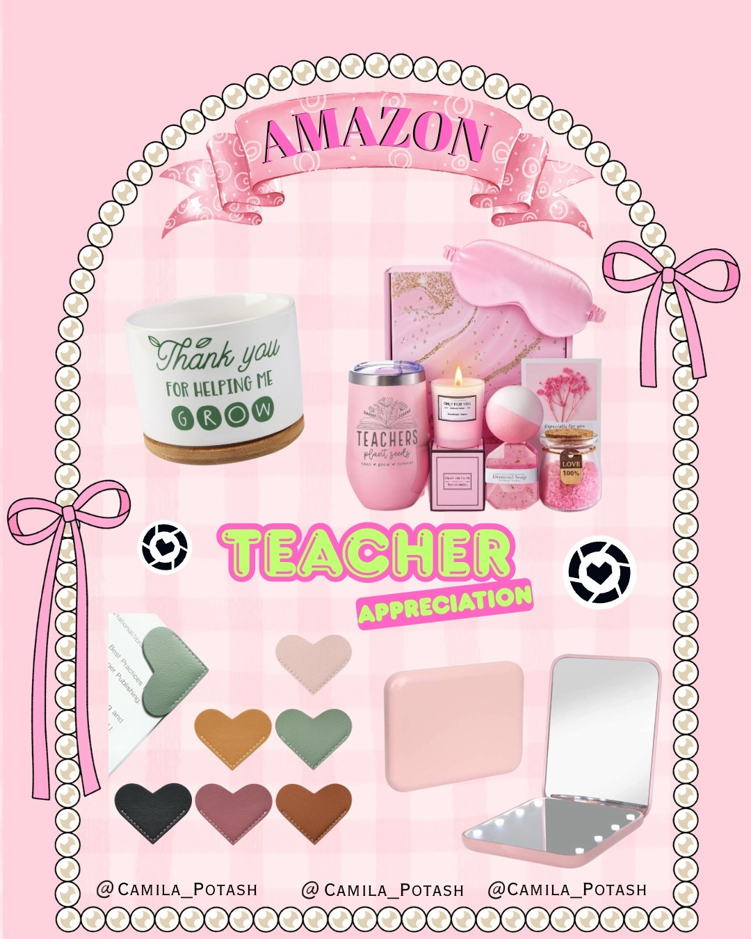 🍎Amazon Teacher Appreciation Gifts They’ll Actually Use & Love!

Searching for the perfect way to say “thank you” this Teacher Appreciation Week? These thoughtful and affordable Amazon gift ideas are sure to make any teacher feel special and pampered! Whether you’re shopping for an end-of-year gift or just want to show some love, this roundup has you covered.

Shop the Teacher Favorites:

	•	“Thank You for Helping Me Grow” planter – a meaningful keepsake
	•	Self-care gift box with candle, eye mask, bath bomb & more – relaxation in a box!
	•	Heart-shaped leather bookmarks – perfect for book-loving teachers
	•	Compact LED vanity mirror – great for desk drawers or on-the-go touch-ups

Every item is under $30 and available with Prime shipping, making this the easiest way to show appreciation without stress!


#AmazonTeacherGifts #TeacherAppreciationGifts #LTKteacher #AmazonFinds #LTKunder50 #AmazonMustHaves #GiftsForTeachers #EndOfYearTeacherGifts #TeachersOfInstagram #AmazonGiftIdeas #LTKAmazonFinds #TeacherLife #ThankYouTeacher #TeacherFavorites #AmazonStyle

#LTKBeauty #LTKStyleTip #LTKGiftGuide