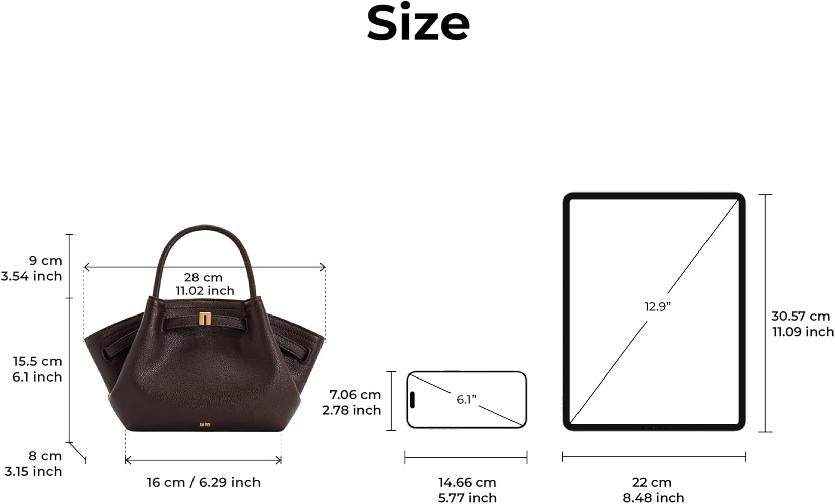 JW PEI Bolso tote Hana Mini de gamuza sintética para mujer | Amazon (US)